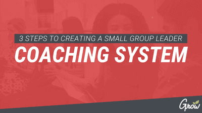 3 STEPS TO CREATING A SMALL GROUP LEADER COACHING SYSTEM
