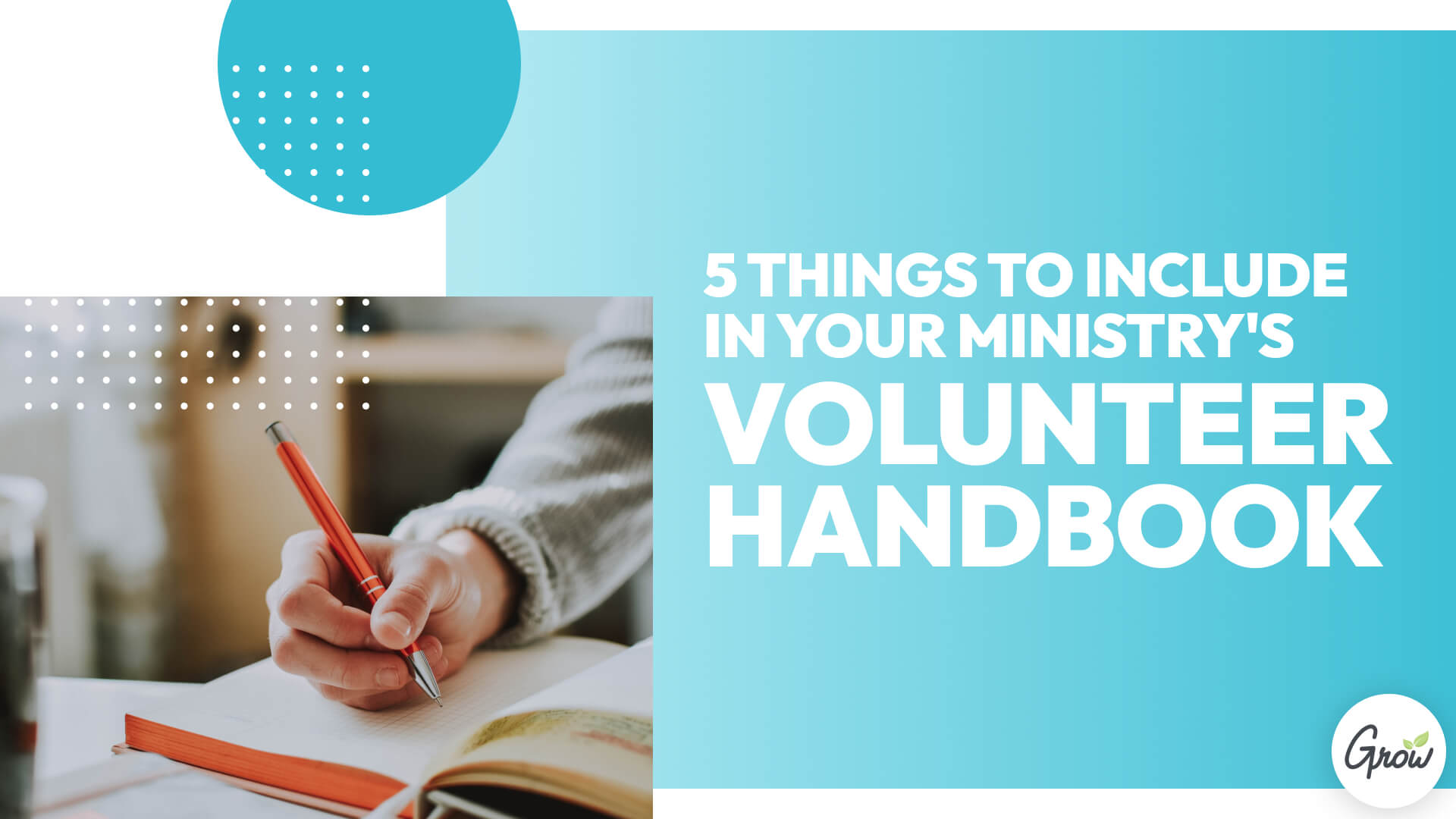 5 Things to Include in Your Ministry's Volunteer Handbook
